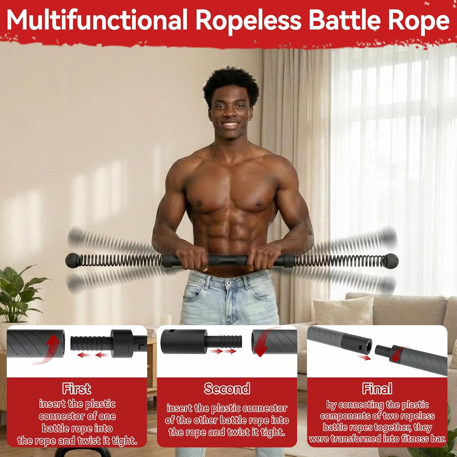 Home Gym Portable - Усовершенствованный беспроводной силовой тренажер 2-в-1 с